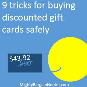 Buy discounted gift cards safely